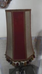 baroque lampekap met kwastjes en varkensleer, Ophalen of Verzenden