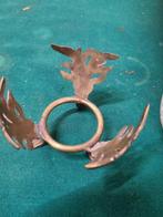 glas bol op houder messing vintage, Huis en Inrichting, Woonaccessoires | Overige, Ophalen of Verzenden, 'T Olde Gre-j, Info@toldegrej.nl