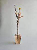 Reageerbuis vaasje met potje van hout, Verzenden, Nieuw, Overige materialen, Minder dan 50 cm