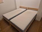 Ikea single bed with Mattress x 2, Ophalen, Eenpersoons, Wit, 140 cm