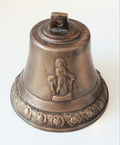 Antieke bronzen bel uit schip, school of kerk?, Antiek en Kunst, Antiek | Koper en Brons, Brons, Verzenden