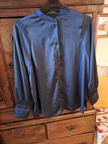 Luisa Cerano blouse 44 donkerblauw z.g.a.n. beschikbaar voor biedingen