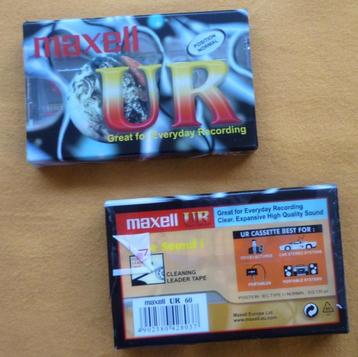 2x cassettebandjes nieuw sealed MAXELL ur-60 beschikbaar voor biedingen