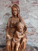 Antiek brocant Mariabeeld met Jezus  €29,95, Ophalen of Verzenden