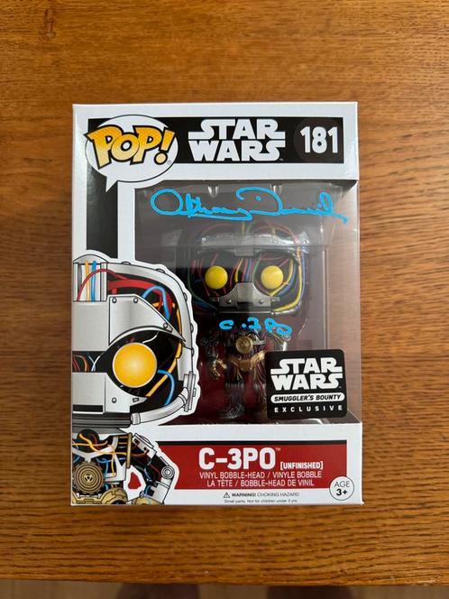 Funko pop C-3PO Star Wars signed smugglers exclusive, Verzamelen, Poppetjes en Figuurtjes, Zo goed als nieuw, Ophalen of Verzenden