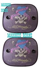 Zonnescherm, Autoscherm Ed Hardy "Skull" en "Bull Dog" 4 st, Auto diversen, Ed Hardy, Nieuw, Info@marbeco.nl, Ophalen of Verzenden