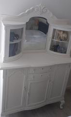 Brocante witte gerestaureerde buffetkast., Ophalen, 100 tot 150 cm, Zo goed als nieuw, 150 tot 200 cm