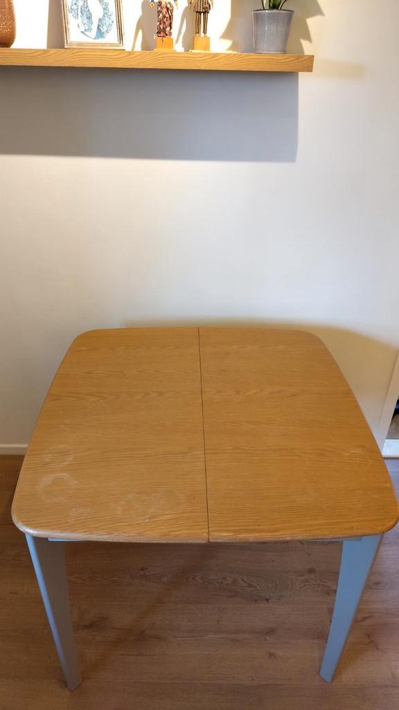 Verstelbare Eettafel - Ideaal voor kleine ruimtes!, Huis en Inrichting, Tafels | Eettafels, Gebruikt, 50 tot 100 cm, Rechthoekig