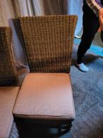 2×  STULEN. DONKER BRUIN. Van. Rotan, Huis en Inrichting, Stoelen, Ophalen of Verzenden, Bruin, Eén