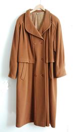 HMC wollen bruine lange jas maat 44, Ophalen of Verzenden, Gedragen, Maat 42/44 (L), Bruin