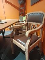 2 stuks Stoere zware stoelen, Ophalen, Gebruikt, Twee, Bruin