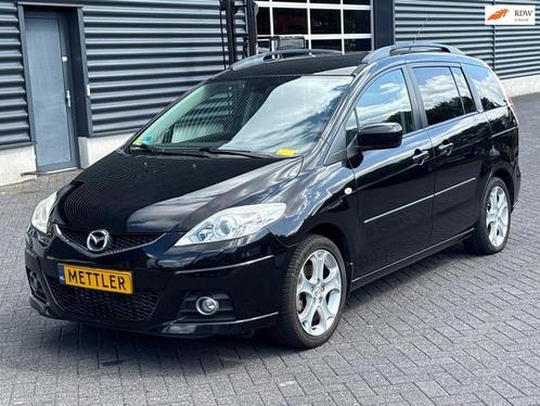 Mazda 5 2.0 TS , 7 persoons , trekhaak , cruise control, Auto diversen, Schadeauto's, Mazda, Handgeschakeld, Benzine, MPV, Zwart