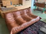 Cognac Ligne Roset Togo 3 zits, Huis en Inrichting, Banken | Sofa's en Chaises Longues, Ophalen, Driepersoons, Zo goed als nieuw