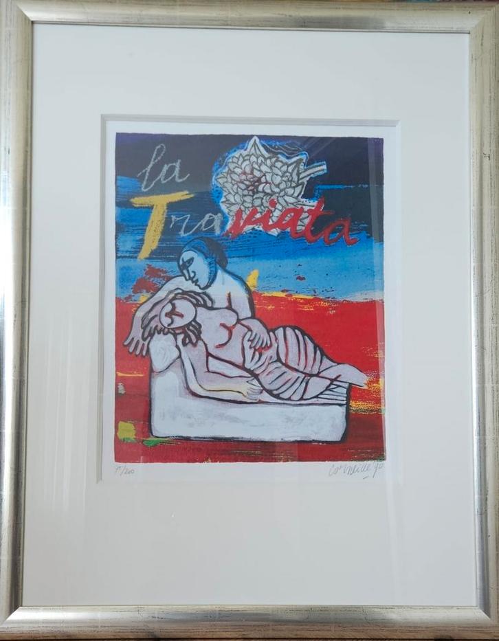 Corneille zeefdruk - la Traviata - nr.75/200., Antiek en Kunst, Kunst | Litho's en Zeefdrukken, Ophalen