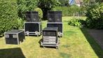 4x Meyer Sound UPA 1, processoren en flightcases, Gebruikt, 120 watt of meer, Front, Rear of Stereo speakers, Ophalen