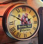 Mooie robuuste HERTOG JAN wandklok met metalen rand, Verzamelen, Biermerken, Ophalen of Verzenden, Nieuw, Reclamebord, Plaat of Schild