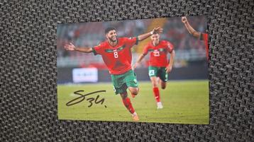 Foto met originele handtekening; Ismael Saibari #5 PSV beschikbaar voor biedingen