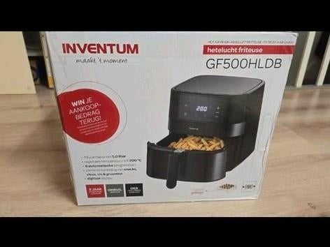 Inventum GF500HLDB Hetelucht Friteuse - Nieuw!, Ophalen of Verzenden