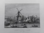 1 / Le Pont St. Nicolas Haarlem gravure uit 1857, Antiek en Kunst, Ophalen of Verzenden