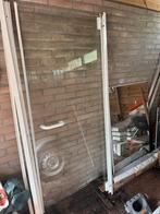 Glazen douchdeur, badkamer spiegel, Doe-het-zelf en Verbouw, Kozijnen en Schuifpuien, Ophalen, Zo goed als nieuw, 75 tot 150 cm