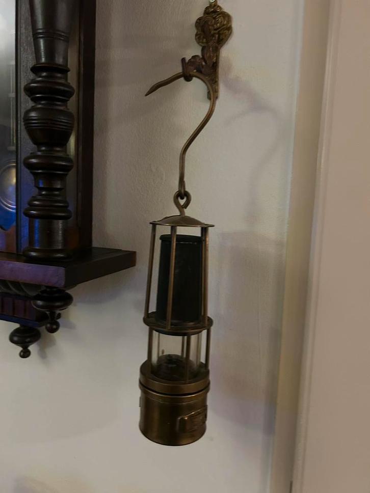 Oude Koperen Mijnlamp, Antiek en Kunst, Antiek | Lampen, Ophalen