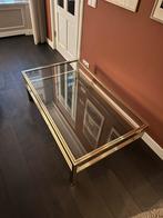 Vintage salontafel - Pierre Vandell Paris, Ophalen, Gebruikt, 100 tot 150 cm, Glas