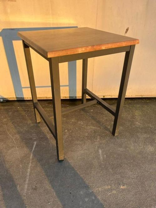 6 Luxe horeca kroeg café statafel 80x80 indoor en outdoor, Tuin en Terras, Tuinmeubel-accessoires, Zo goed als nieuw, Ophalen