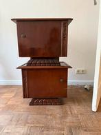 Antieke vintage houten nachtkastjes, Huis en Inrichting, Ophalen, Zo goed als nieuw, Hout