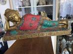 Tibetaanse Lord Buddha liggend "Bronze" 9,6 kg, Huis en Inrichting, Woonaccessoires | Boeddhabeelden, Ophalen of Verzenden, Gebruikt