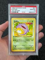 Pokémon PSA 10 1st edition Koffing #51 Base set, Ophalen of Verzenden, Zo goed als nieuw, Losse kaart, Foil