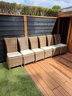 6 rotan eetkamerstoelen van Paco Meubelen (B), Ophalen, Gebruikt, Riet of Rotan, Vijf, Zes of meer stoelen