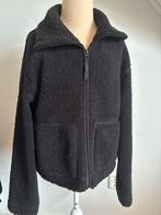Zwarte H&M Teddy Jas - Maat XS/152, HM, Gebruikt, Meisje, Ophalen of Verzenden