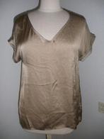 MANGO Collection bloes shirt zand glans maat S - nieuw -, Maat 38/40 (M), Mango, Beige, Nieuw