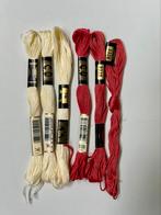 DMC garen off-white 746 oudroze 3328 6 stuks, Ophalen of Verzenden, Nieuw, Handborduren, Borduurgaren of Zijde