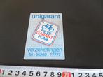 sticker UNIGARANT Fiets Garant Plan  verzekeringen, Ophalen, Zo goed als nieuw
