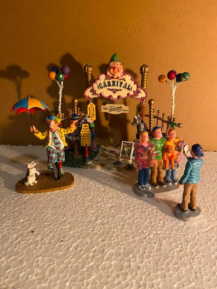 Leuke Lemax Kermis set, Kinderen en Baby's, Speelgoed | Playmobil, Zo goed als nieuw, Ophalen of Verzenden