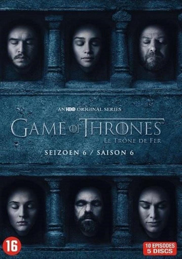 Game Of Thrones - Seizoen 6 (5 DVD), Cd's en Dvd's, Dvd's | Tv en Series, Zo goed als nieuw, Science Fiction en Fantasy, Boxset