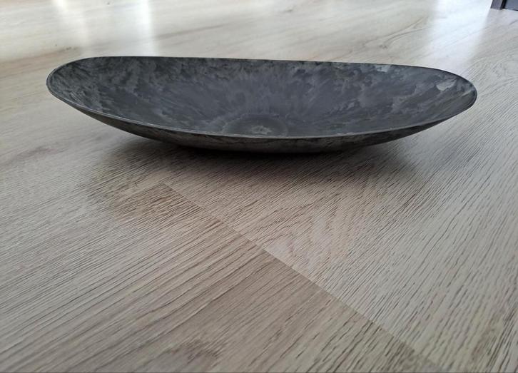 Mica decoration grijs gemeleerde schaal gerecycled kunststof, Huis en Inrichting, Woonaccessoires | Schalen en Manden, Nieuw, Schaal