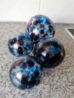 Decoratieve glazen bollen set, Ophalen of Verzenden, Gebruikt
