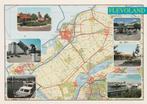 FLEVOLAND Landkaart met Gezichten, Verzamelen, Ansichtkaarten | Nederland, Verzenden, 1980 tot heden, Ongelopen, Flevoland