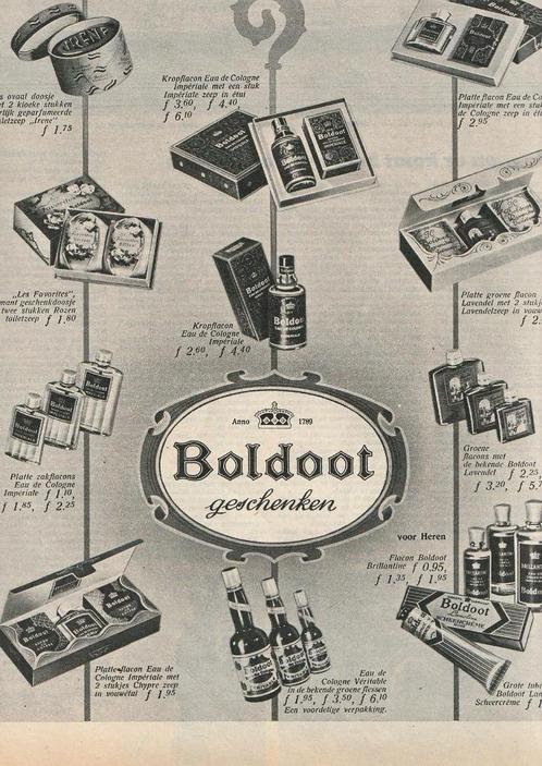 Retro reclame 1952 Boldoot geschenken Sinterklaas staf, Verzamelen, Retro, Overige typen, Verzenden