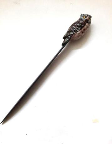 Mooie kunststof briefopener met uil  beschikbaar voor biedingen