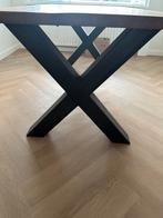 Mooie Eettafel en Salontafel mango hout, stalen poten, Huis en Inrichting, Tafels | Eettafels, Vijf personen of meer, 150 tot 200 cm