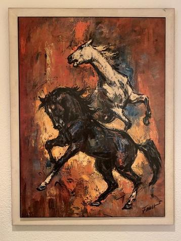 Faust vintage schilderij 'Wild Horses'