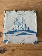 Delftse tegel landschap, Antiek en Kunst, Verzenden