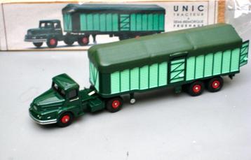 Unic Truck met Frühauf oplegger met kap Norev (Dinky) 1:55 beschikbaar voor biedingen