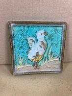 Porceleyne Fles cloisonne tegel Kuiken, Antiek en Kunst, Antiek | Wandborden en Tegels, Ophalen of Verzenden