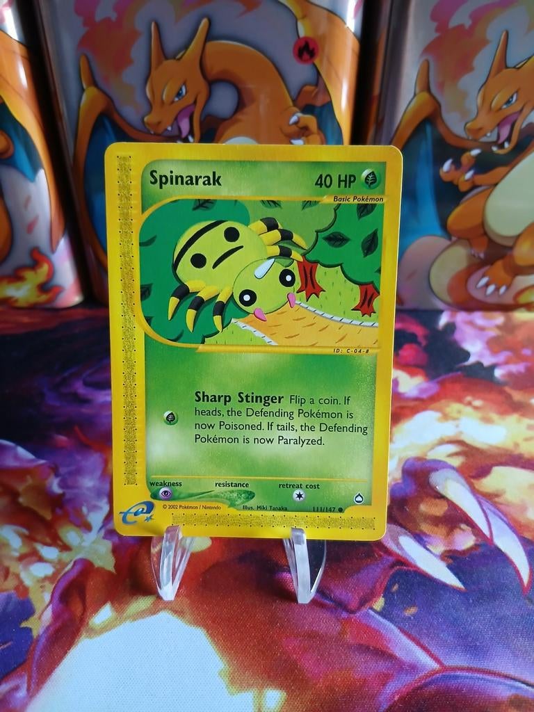 Pokemon kaart - Spinarak - Aquapolis, Ophalen of Verzenden