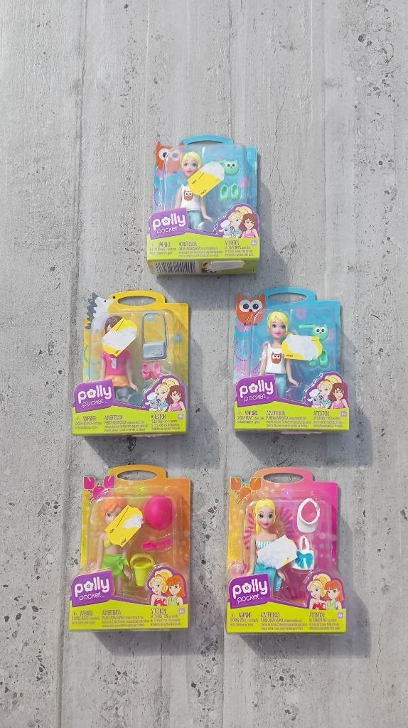 5 vintage doosjes Polly Pocket K7704 2009 Mattel - Nieuw, Verzamelen, Poppetjes en Figuurtjes, Nieuw, Ophalen of Verzenden