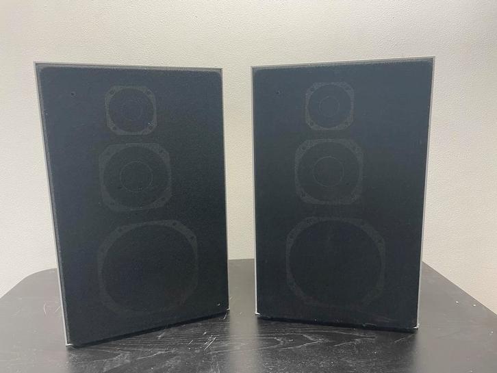 Vintage Philips 489 speakers, Audio, Tv en Foto, Luidsprekers, Gebruikt, Front, Rear of Stereo speakers, 60 tot 120 watt, Philips